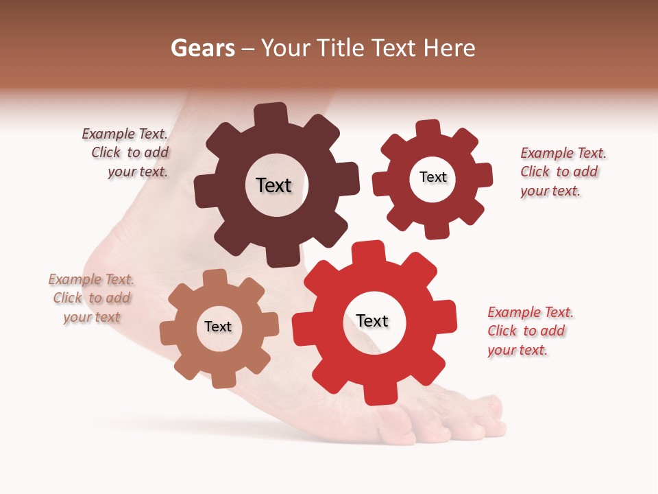 Body Clean Barefooted PowerPoint Template