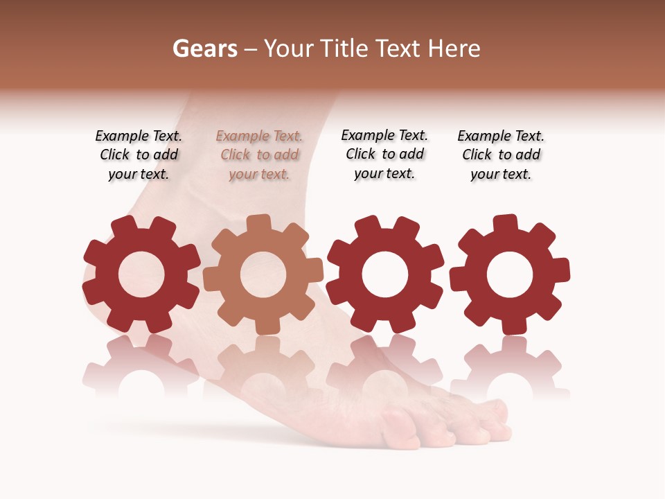 Body Clean Barefooted PowerPoint Template