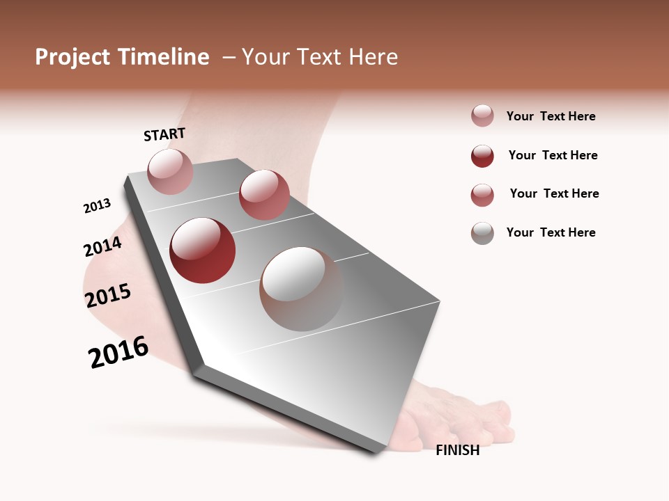 Body Clean Barefooted PowerPoint Template