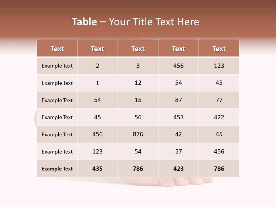 Body Clean Barefooted PowerPoint Template