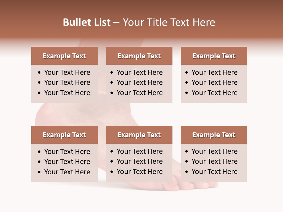 Body Clean Barefooted PowerPoint Template