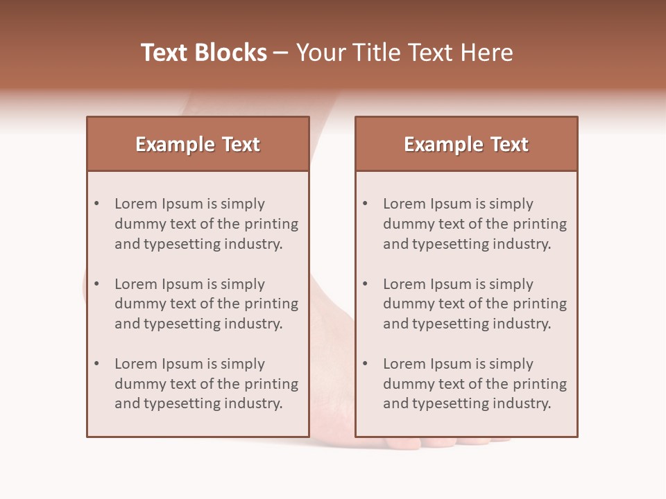 Body Clean Barefooted PowerPoint Template