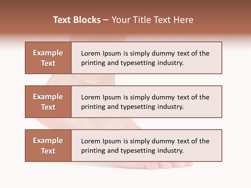 Body Clean Barefooted PowerPoint Template