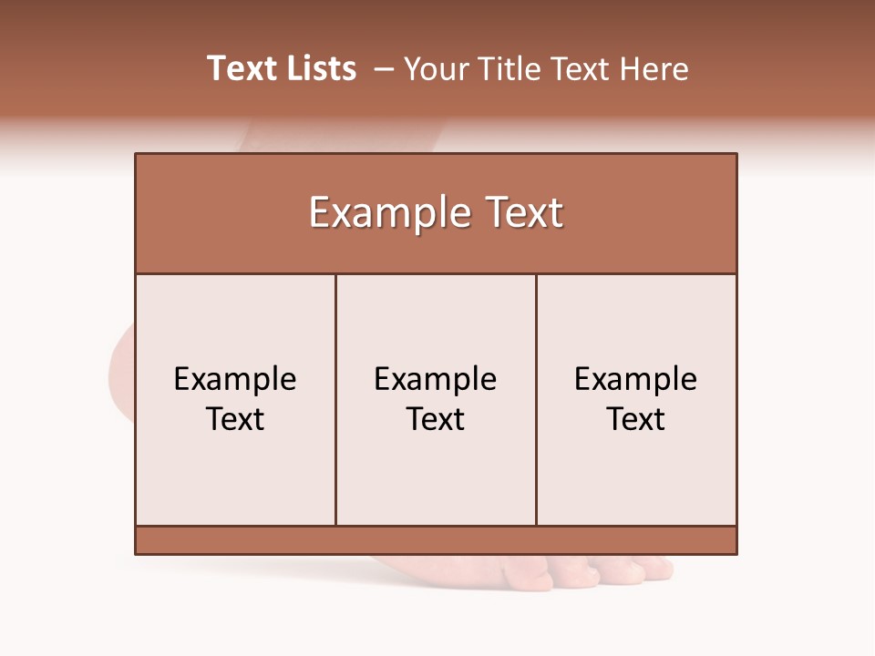 Body Clean Barefooted PowerPoint Template
