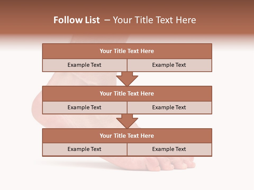 Body Clean Barefooted PowerPoint Template