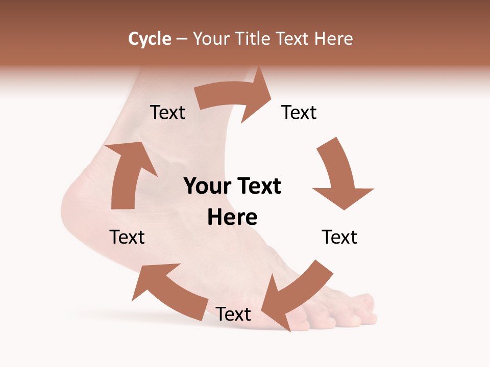 Body Clean Barefooted PowerPoint Template