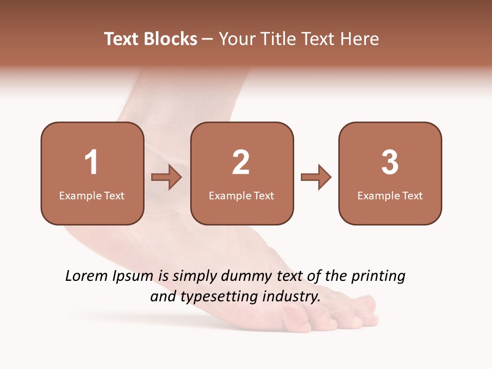 Body Clean Barefooted PowerPoint Template