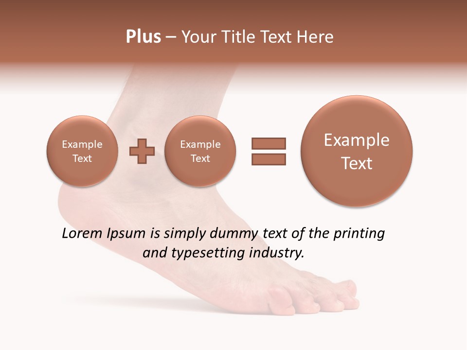 Body Clean Barefooted PowerPoint Template