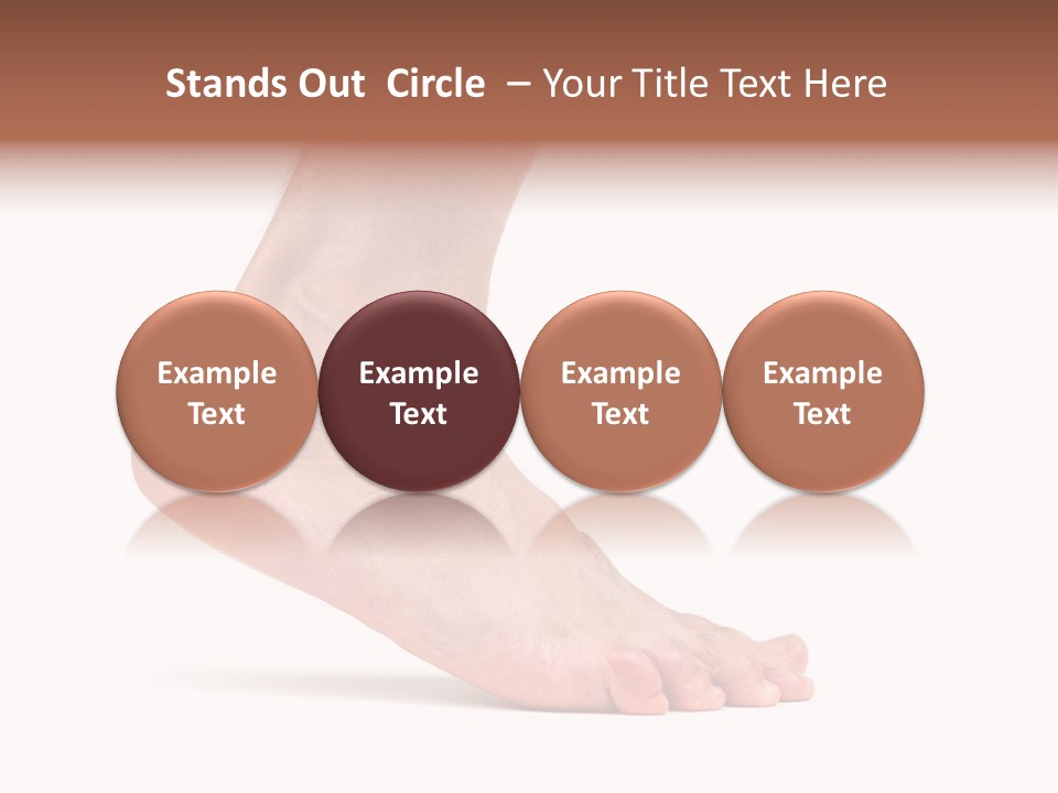 Body Clean Barefooted PowerPoint Template