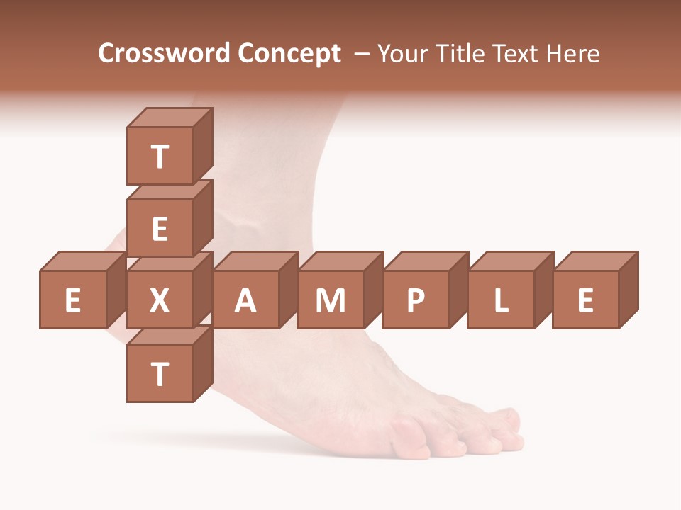 Body Clean Barefooted PowerPoint Template