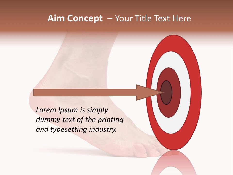 Body Clean Barefooted PowerPoint Template