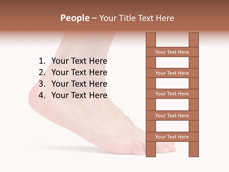 Body Clean Barefooted PowerPoint Template