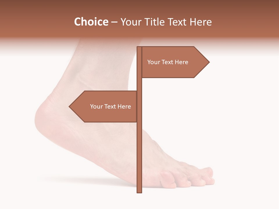 Body Clean Barefooted PowerPoint Template