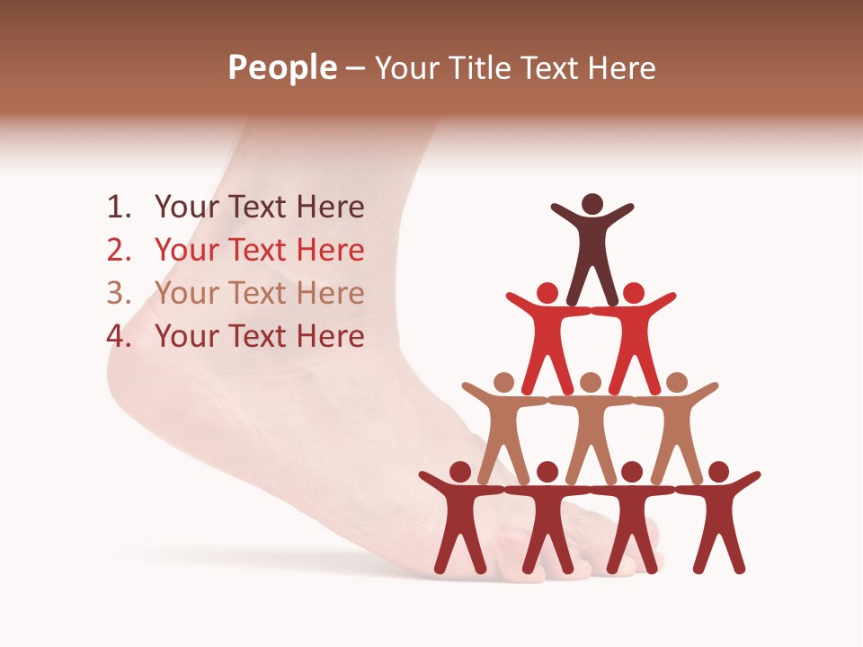 Body Clean Barefooted PowerPoint Template