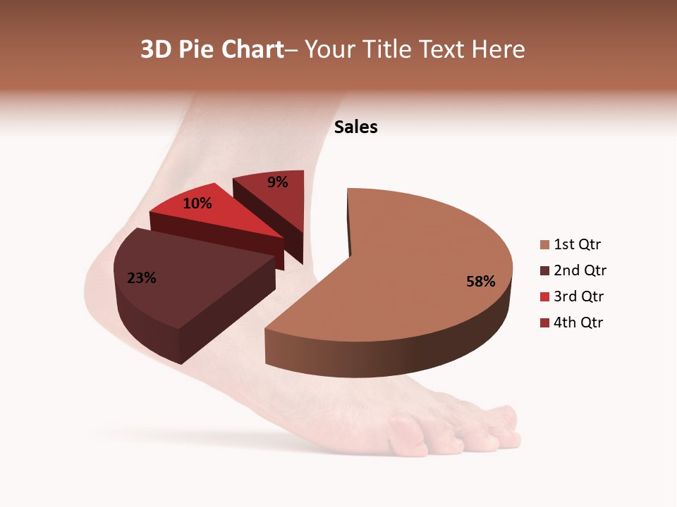 Body Clean Barefooted PowerPoint Template
