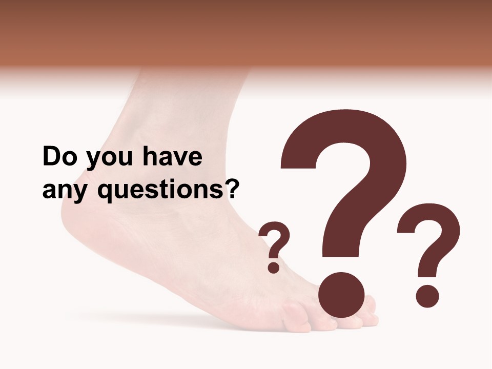 Body Clean Barefooted PowerPoint Template