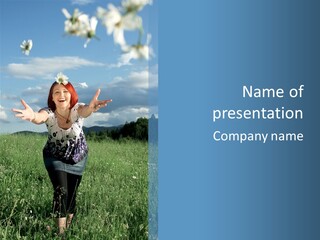 Clouds Big Happiness PowerPoint Template