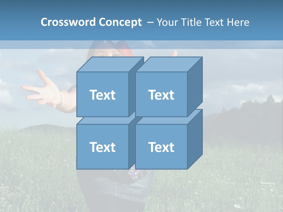 Clouds Big Happiness PowerPoint Template