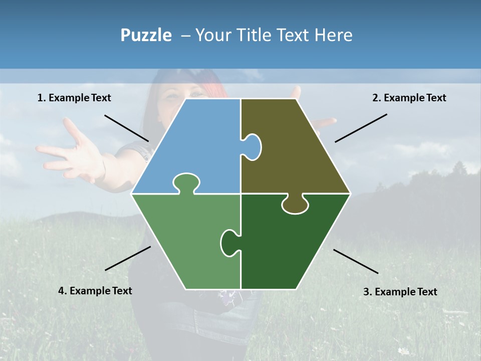 Clouds Big Happiness PowerPoint Template