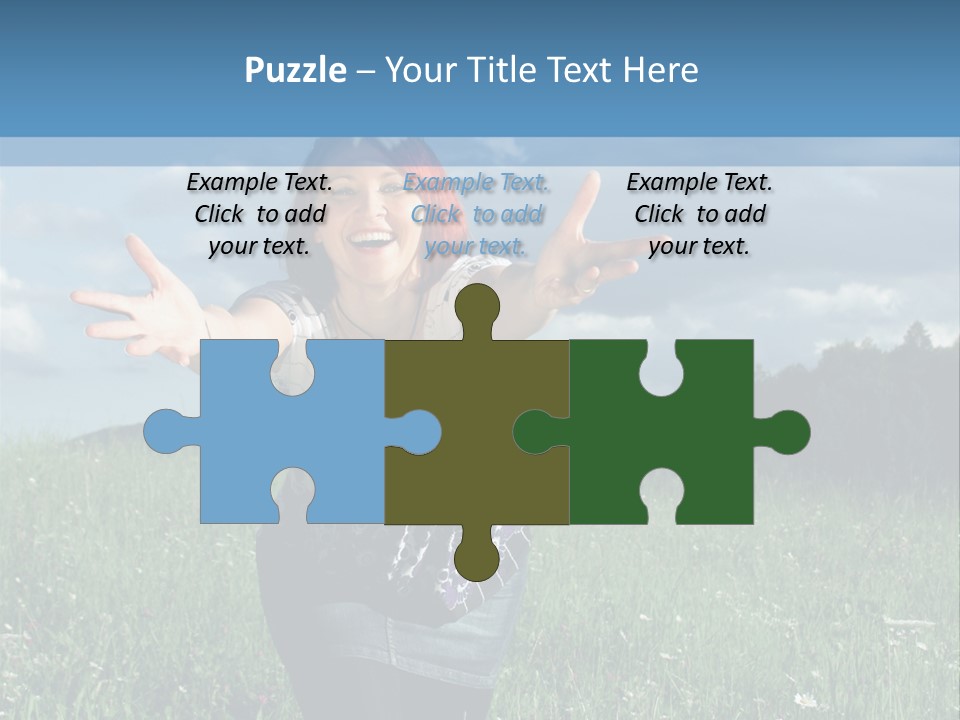 Clouds Big Happiness PowerPoint Template