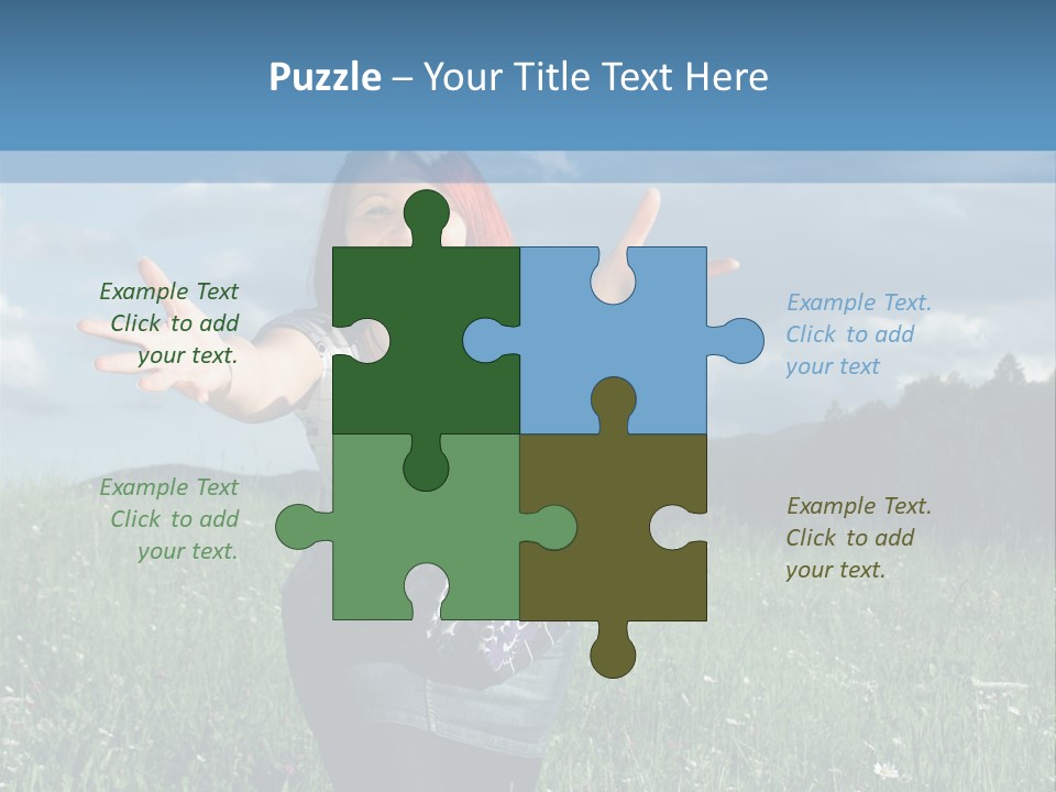 Clouds Big Happiness PowerPoint Template