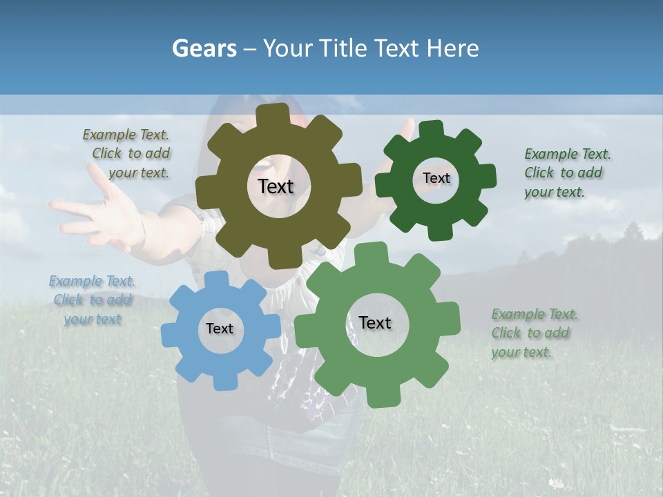 Clouds Big Happiness PowerPoint Template