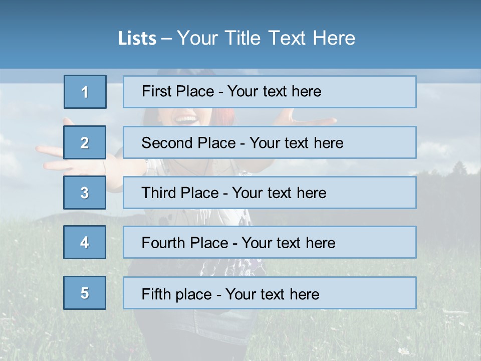Clouds Big Happiness PowerPoint Template