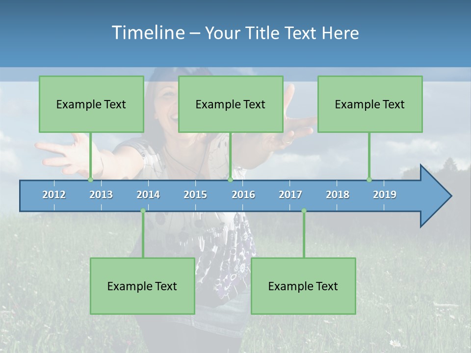 Clouds Big Happiness PowerPoint Template
