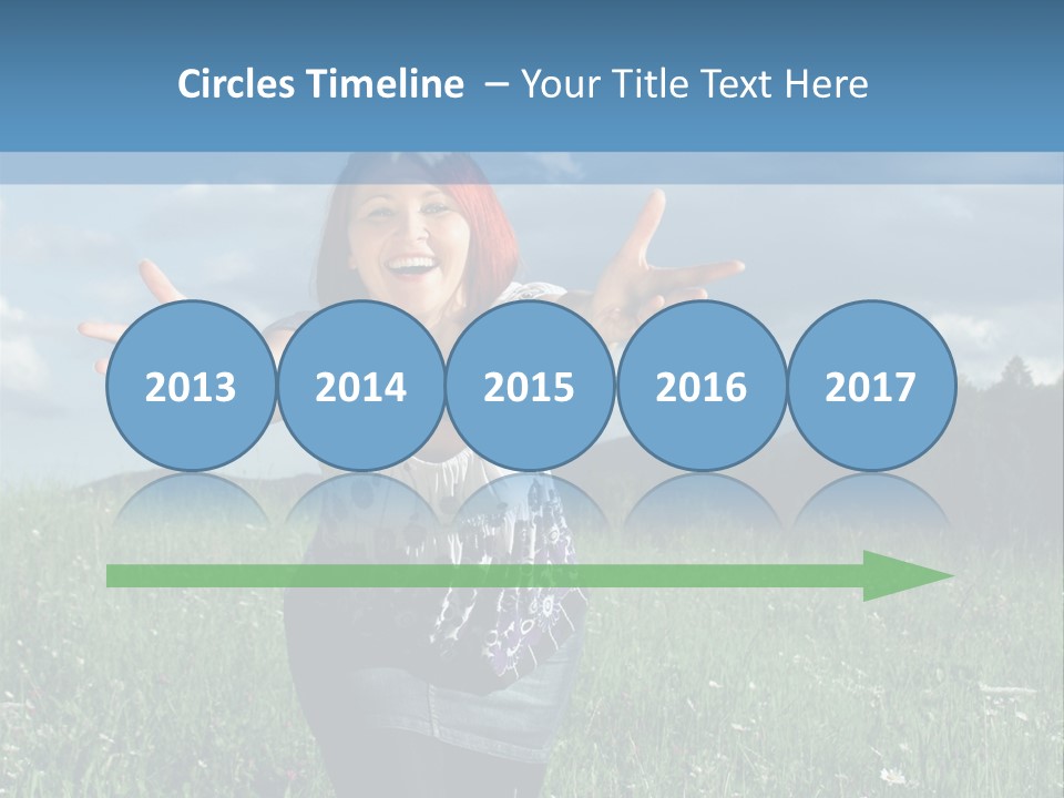 Clouds Big Happiness PowerPoint Template