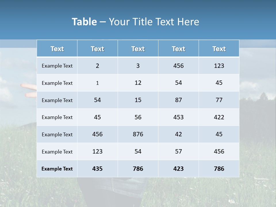 Clouds Big Happiness PowerPoint Template