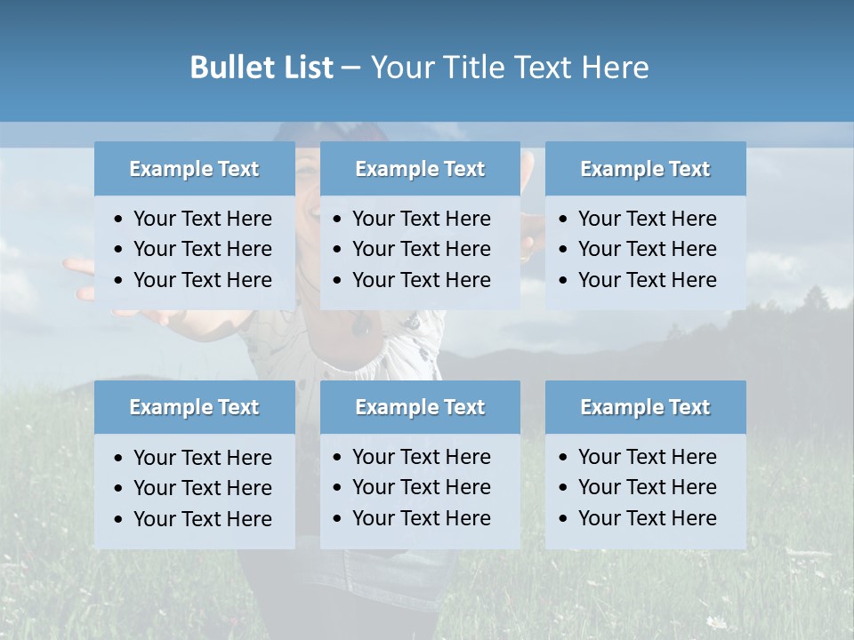 Clouds Big Happiness PowerPoint Template
