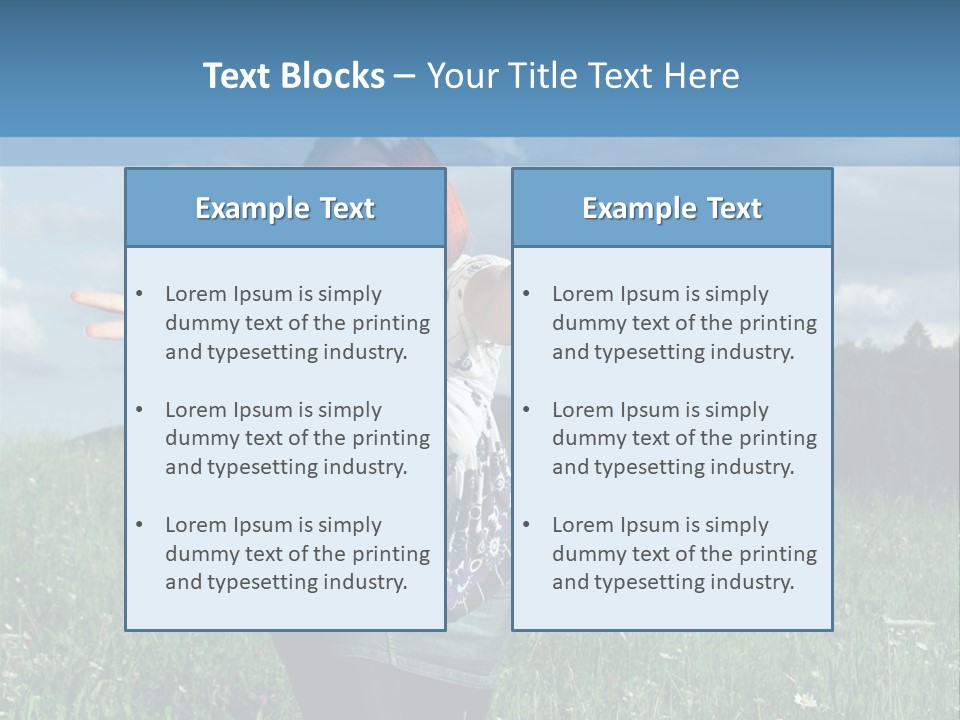 Clouds Big Happiness PowerPoint Template
