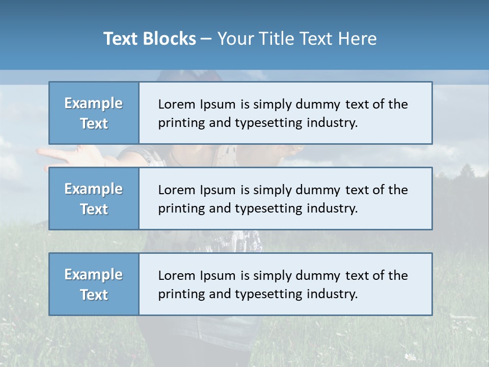 Clouds Big Happiness PowerPoint Template