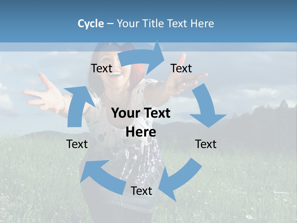 Clouds Big Happiness PowerPoint Template