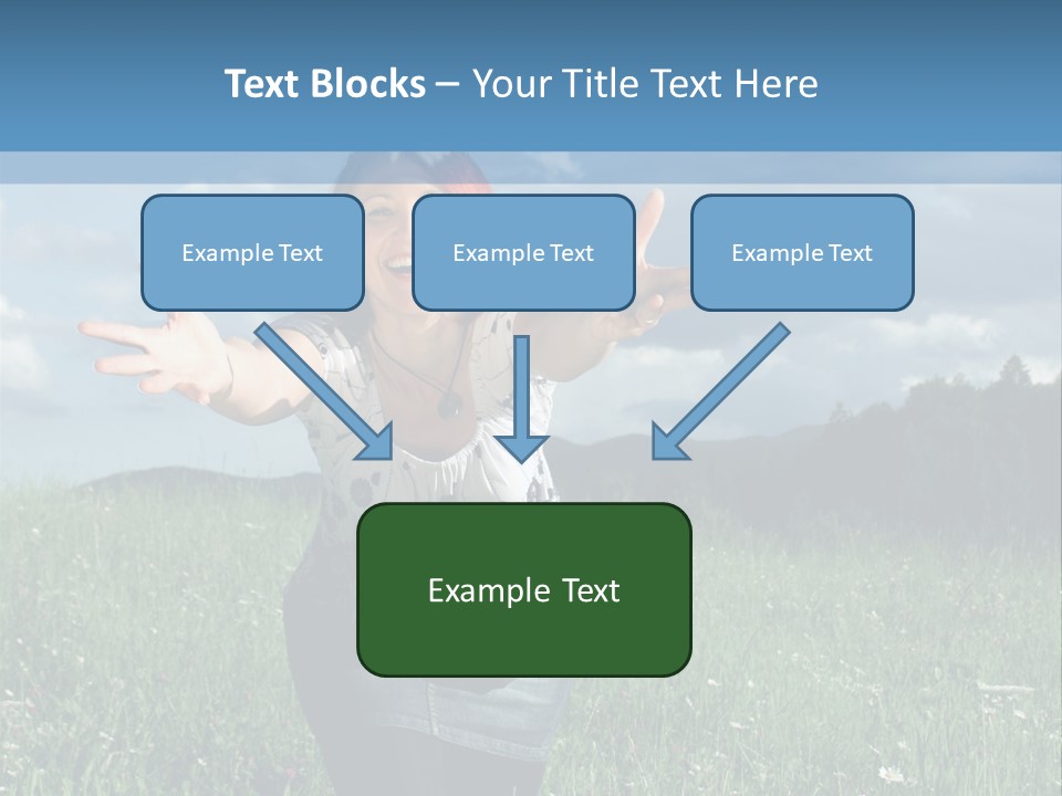Clouds Big Happiness PowerPoint Template