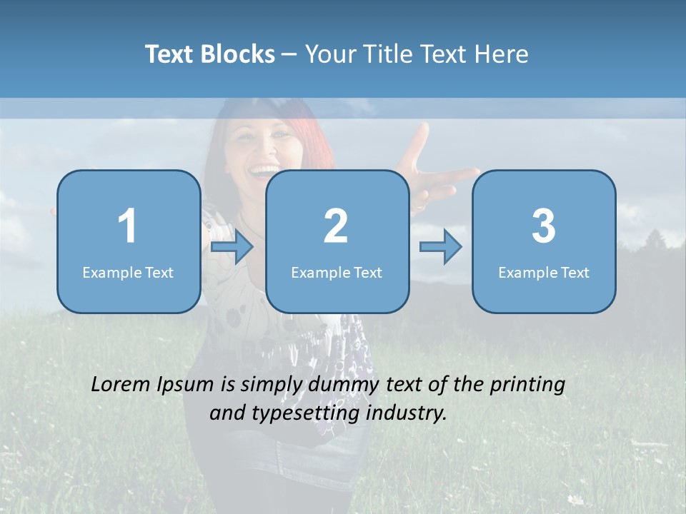 Clouds Big Happiness PowerPoint Template