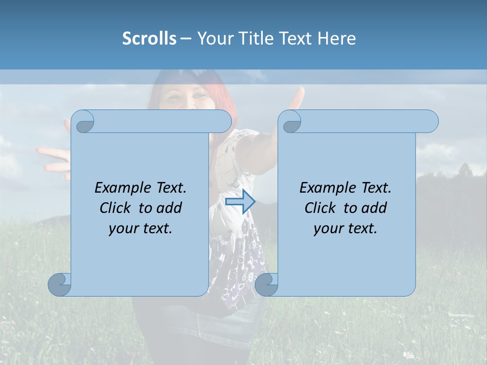 Clouds Big Happiness PowerPoint Template