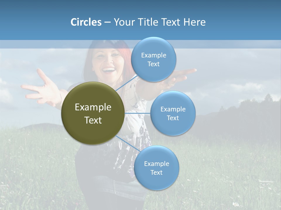 Clouds Big Happiness PowerPoint Template