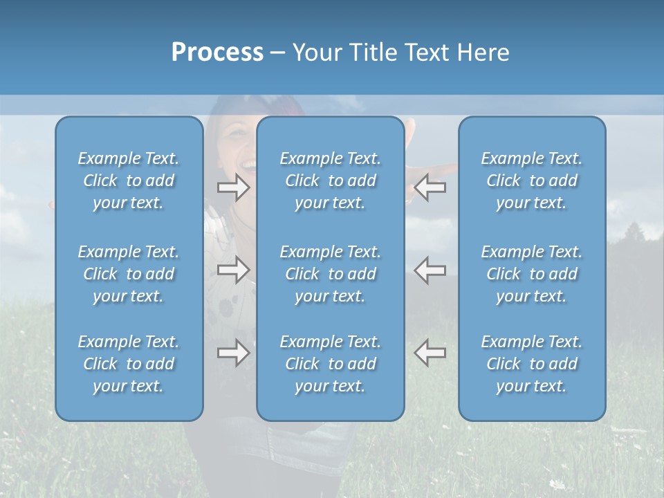 Clouds Big Happiness PowerPoint Template