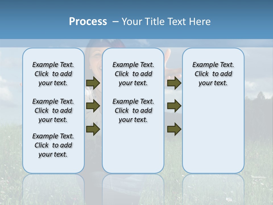 Clouds Big Happiness PowerPoint Template