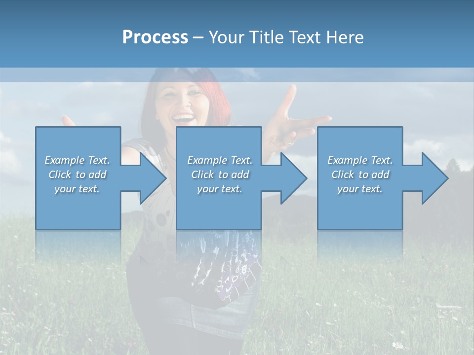 Clouds Big Happiness PowerPoint Template