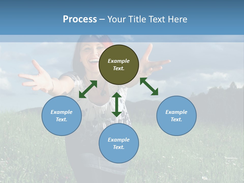 Clouds Big Happiness PowerPoint Template