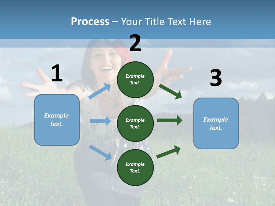 Clouds Big Happiness PowerPoint Template