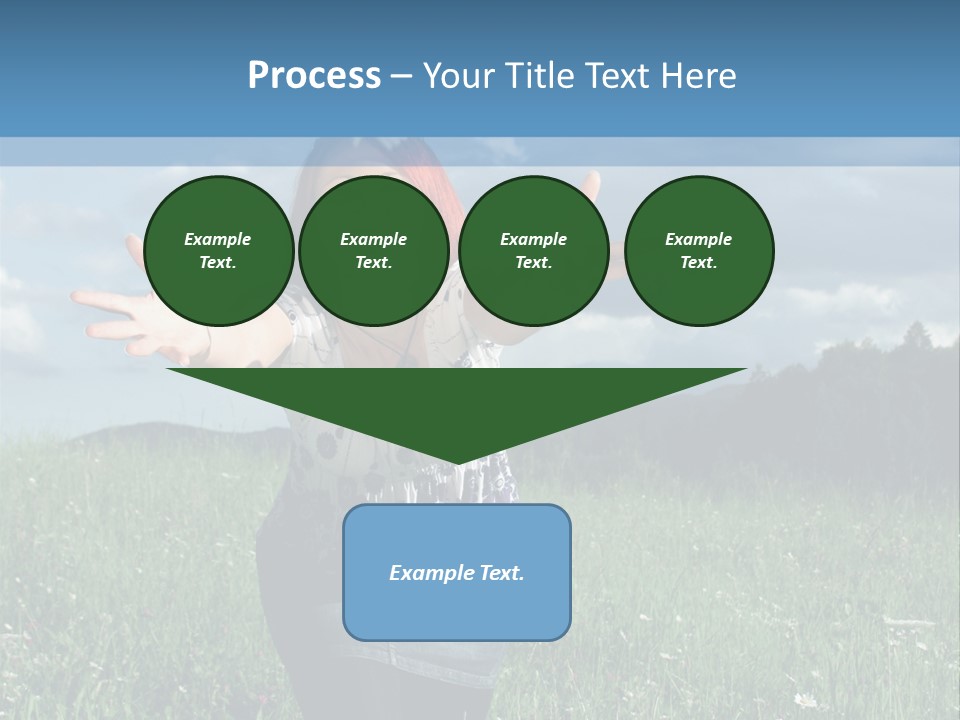 Clouds Big Happiness PowerPoint Template
