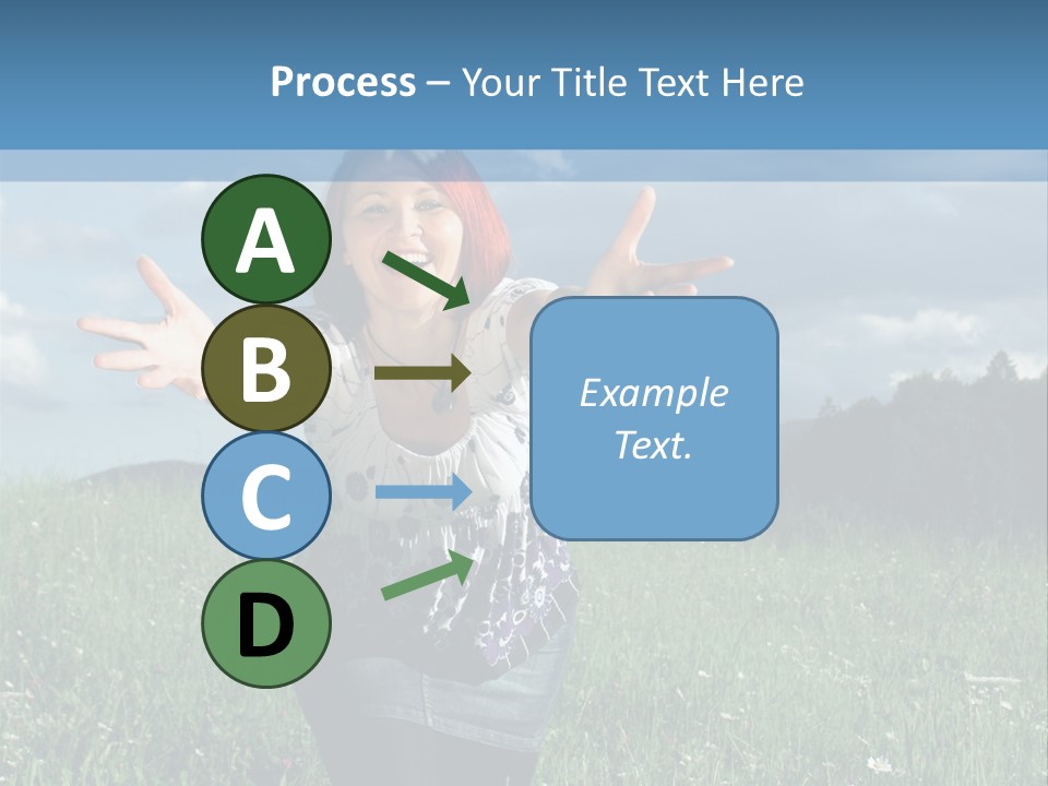 Clouds Big Happiness PowerPoint Template