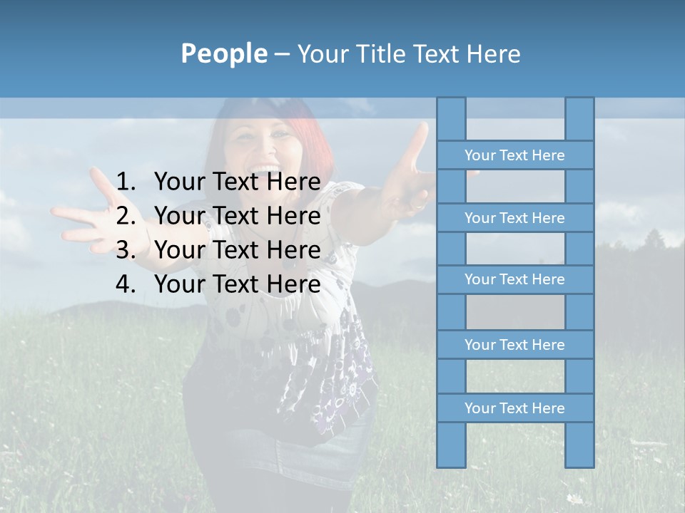 Clouds Big Happiness PowerPoint Template