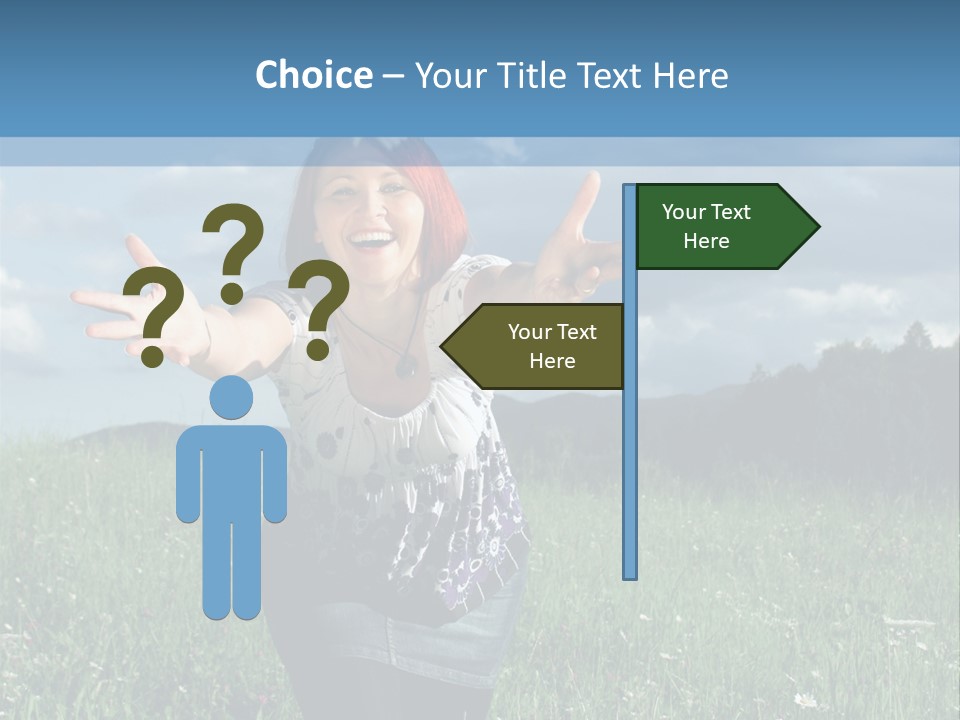 Clouds Big Happiness PowerPoint Template