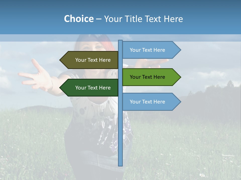 Clouds Big Happiness PowerPoint Template
