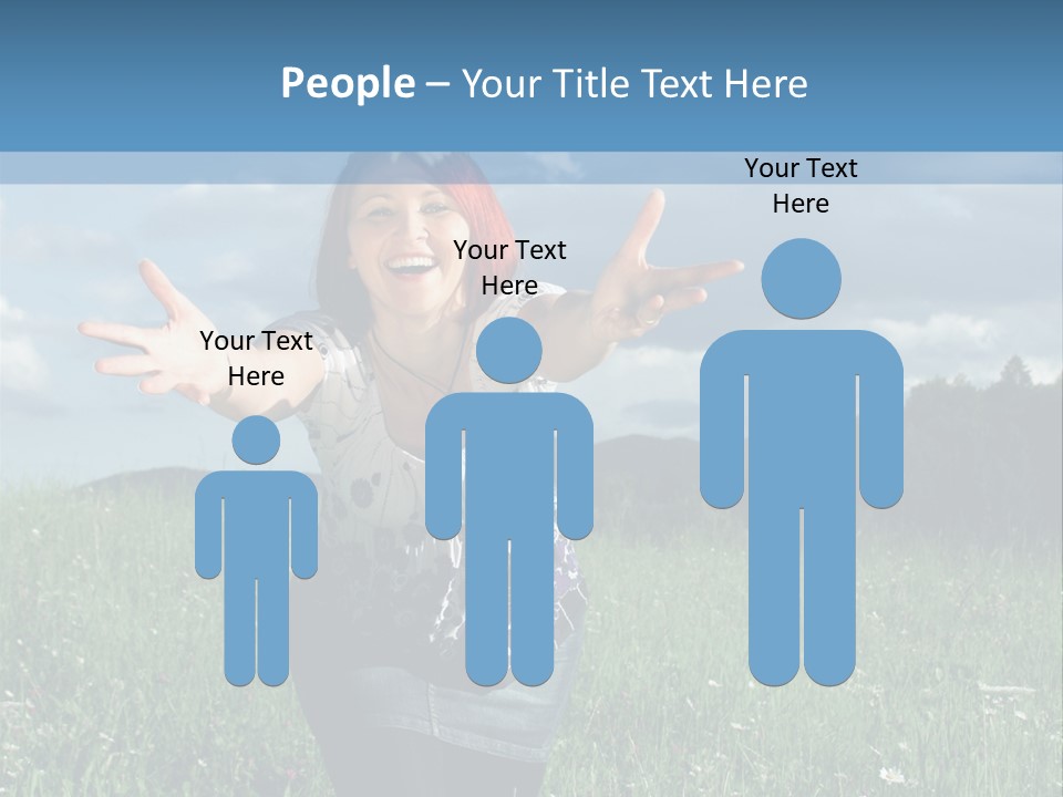 Clouds Big Happiness PowerPoint Template