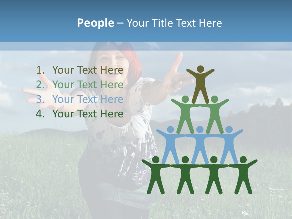 Clouds Big Happiness PowerPoint Template